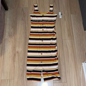 NWT No Boundaries Striped Button Dress